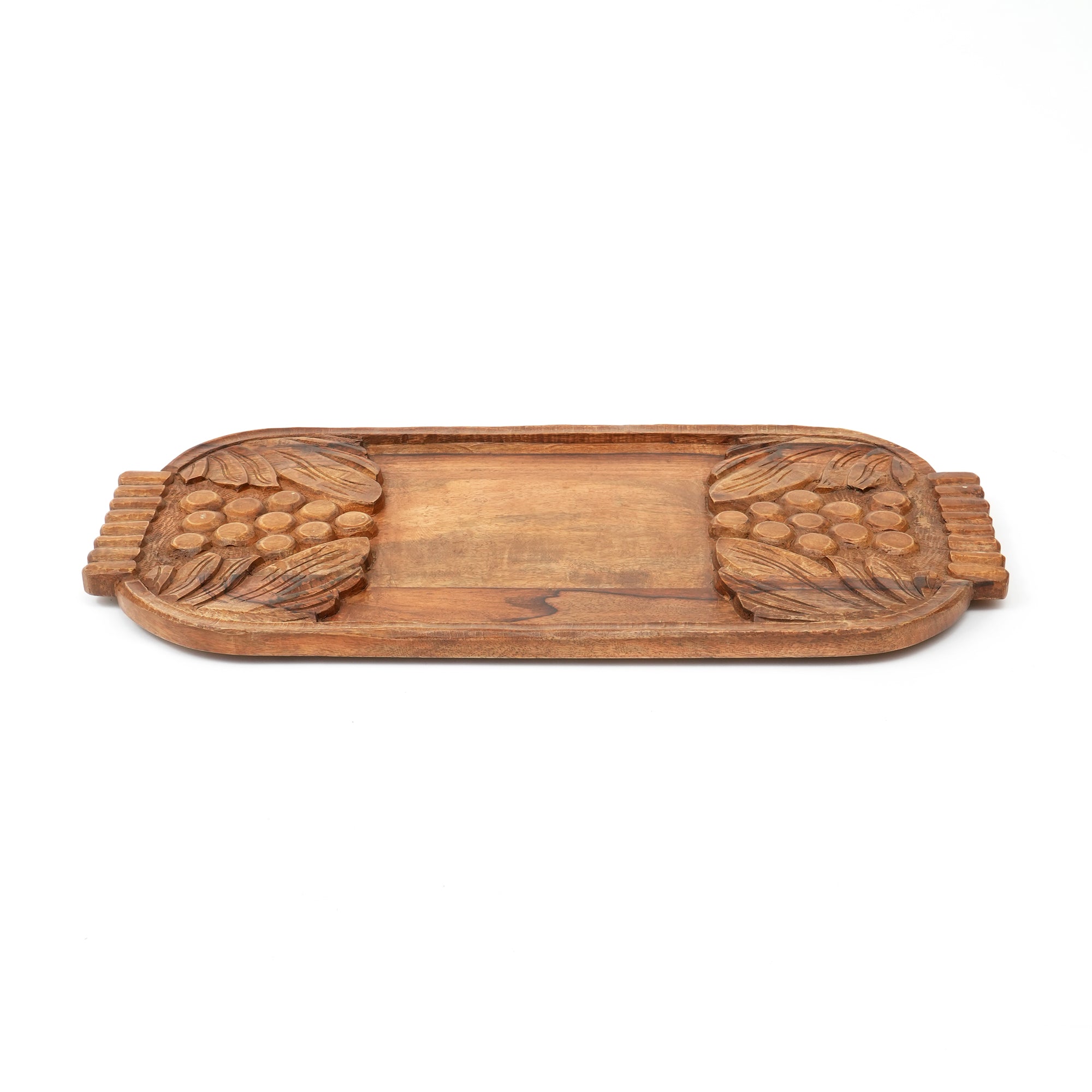 Met de hand vervaardigd houten druiven gesneden kaasplank - Ambachtelijke charcuterie serveerschaal - Rustieke houten decoratie