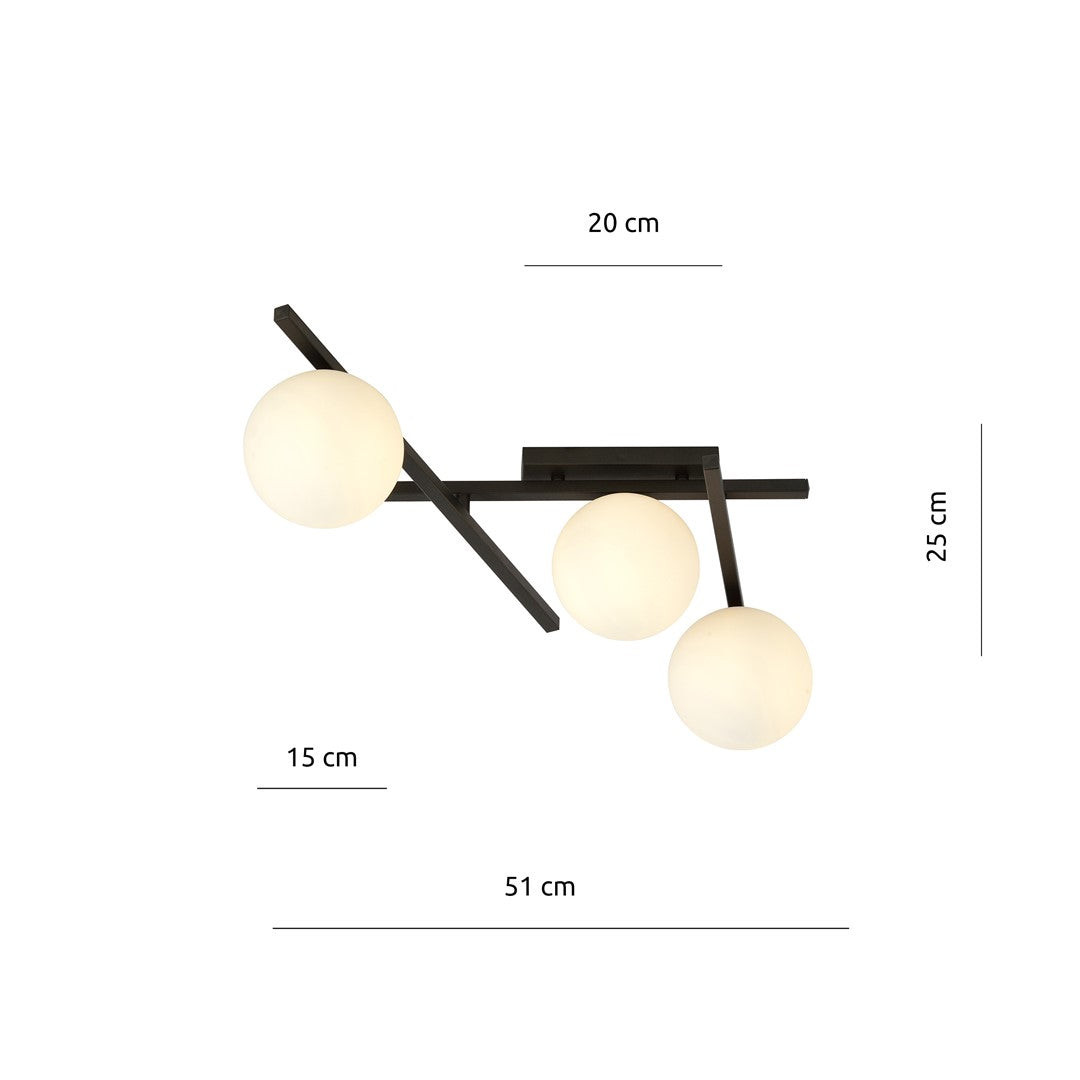 SLIM 3 ZWART/OPAAL