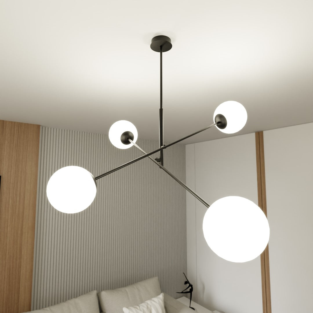 LINEAR 4 ZWART/OPAAL