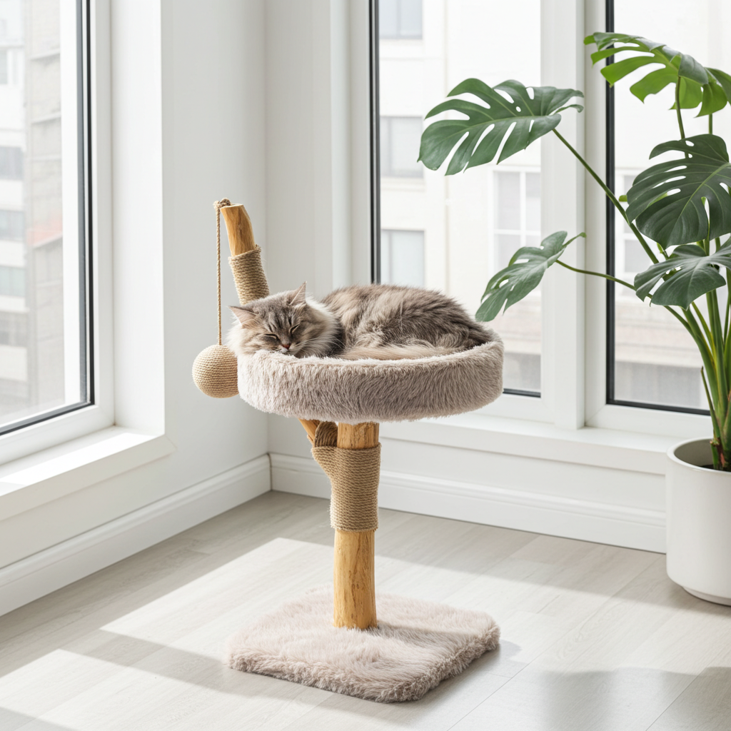 LUNA krabpaal kat – Stabiele klimpaal voor katten