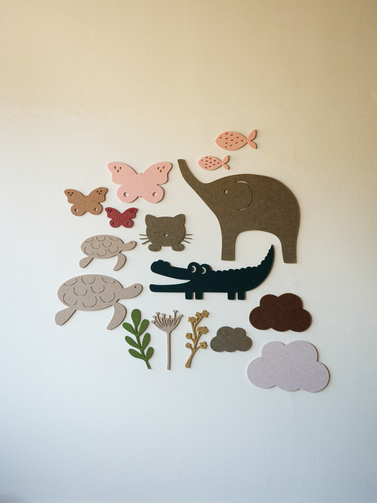 Kidsdepot wanddecoratie Jumbo - taupe