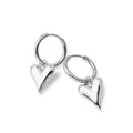 Boucle d'oreille Amore argentée