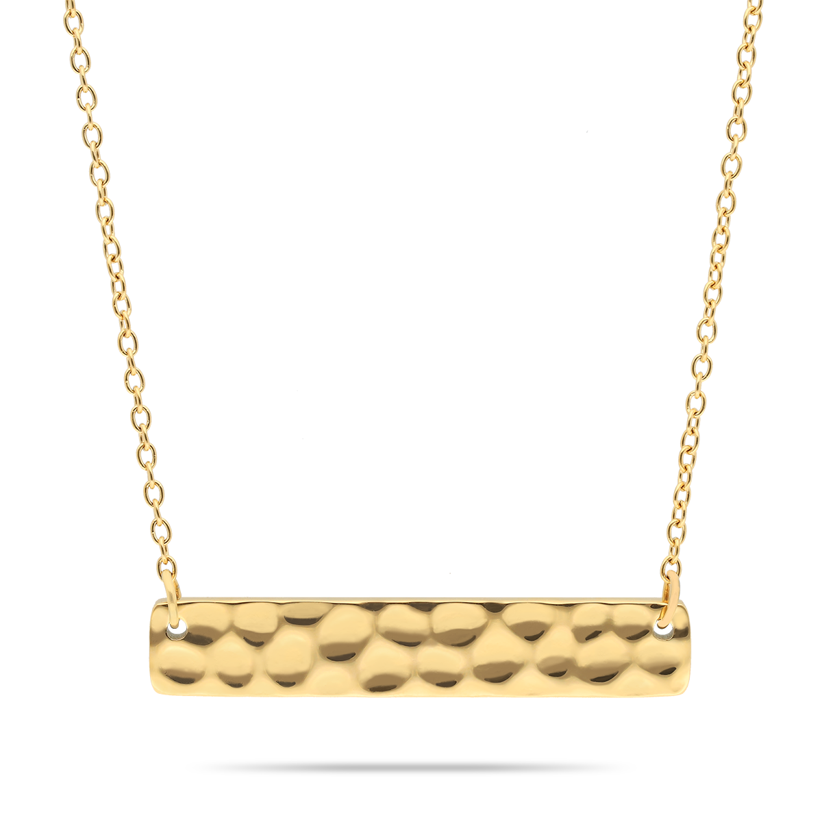 Barre d'or martelée