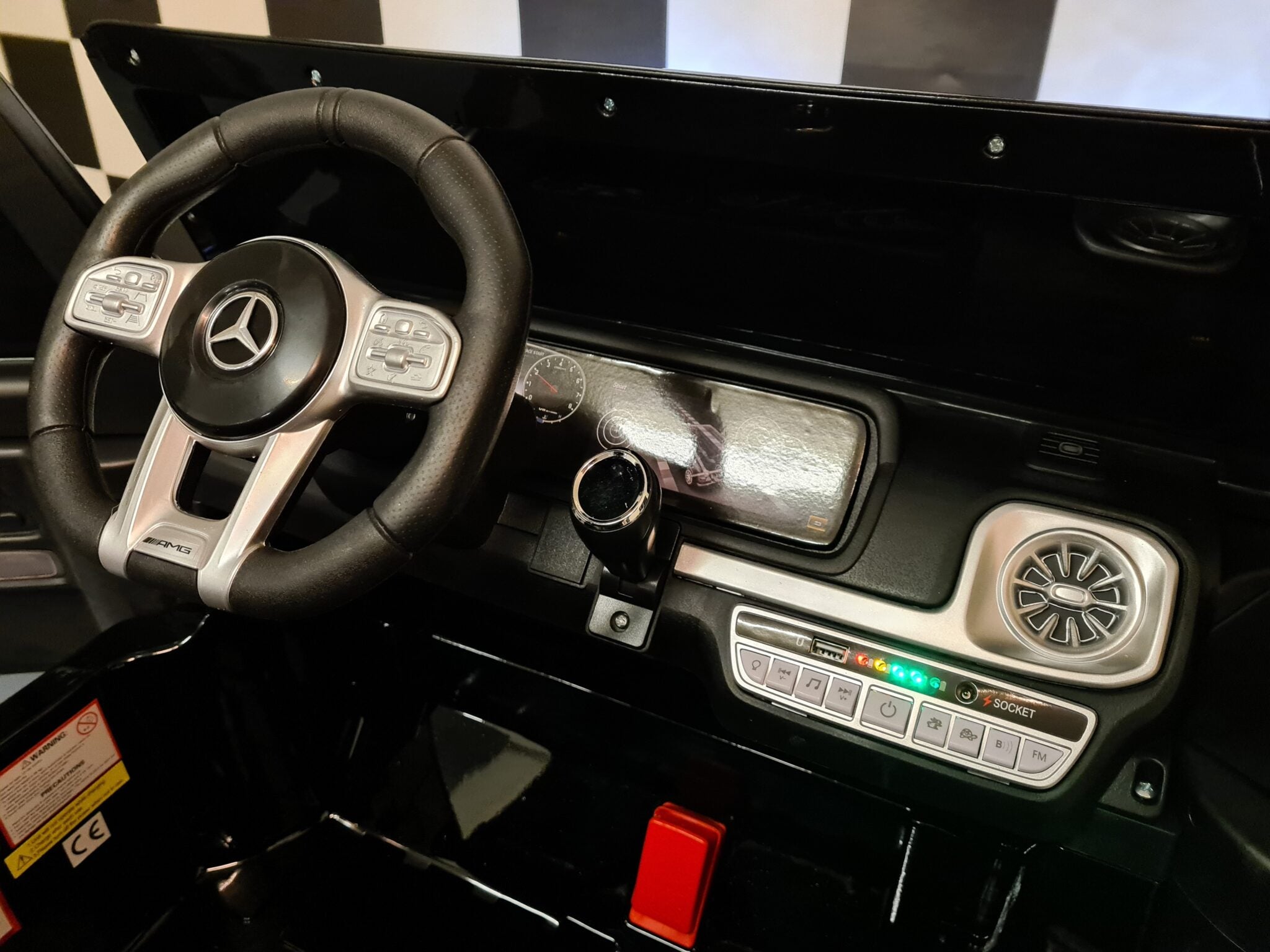 Mercedes G63 2-persoons 24 volt metallic zwart