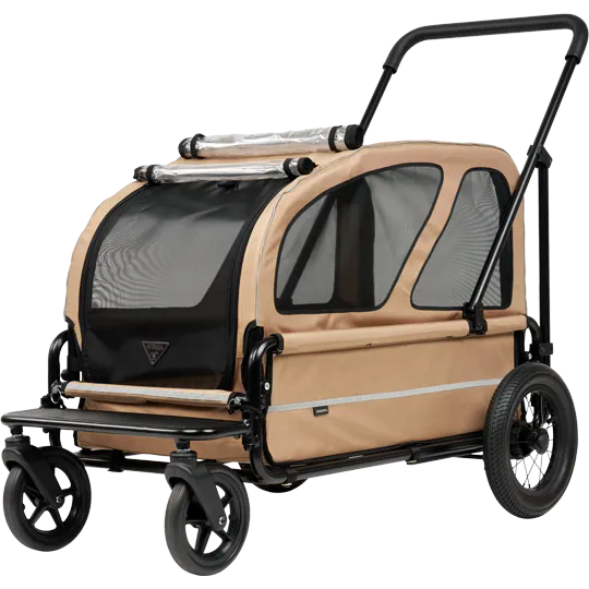 AirBuggy Carriage Set Seed Beige - Luxe Hondenbuggy tot 55kg