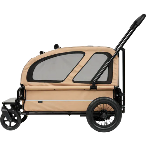 AirBuggy Carriage Set Seed Beige - Cochecito de lujo para perros hasta 55kg