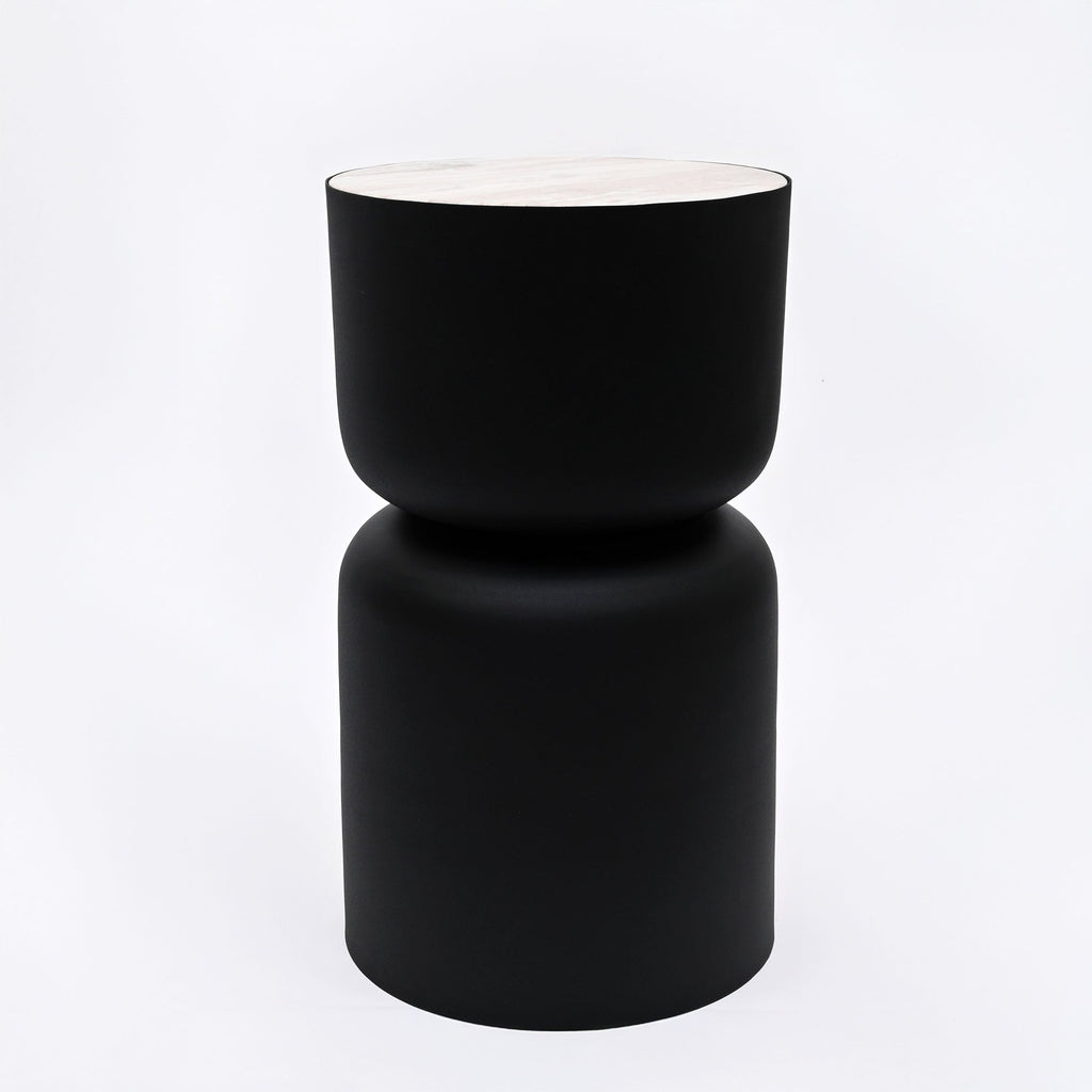 Drumtafel met marmeren blad
