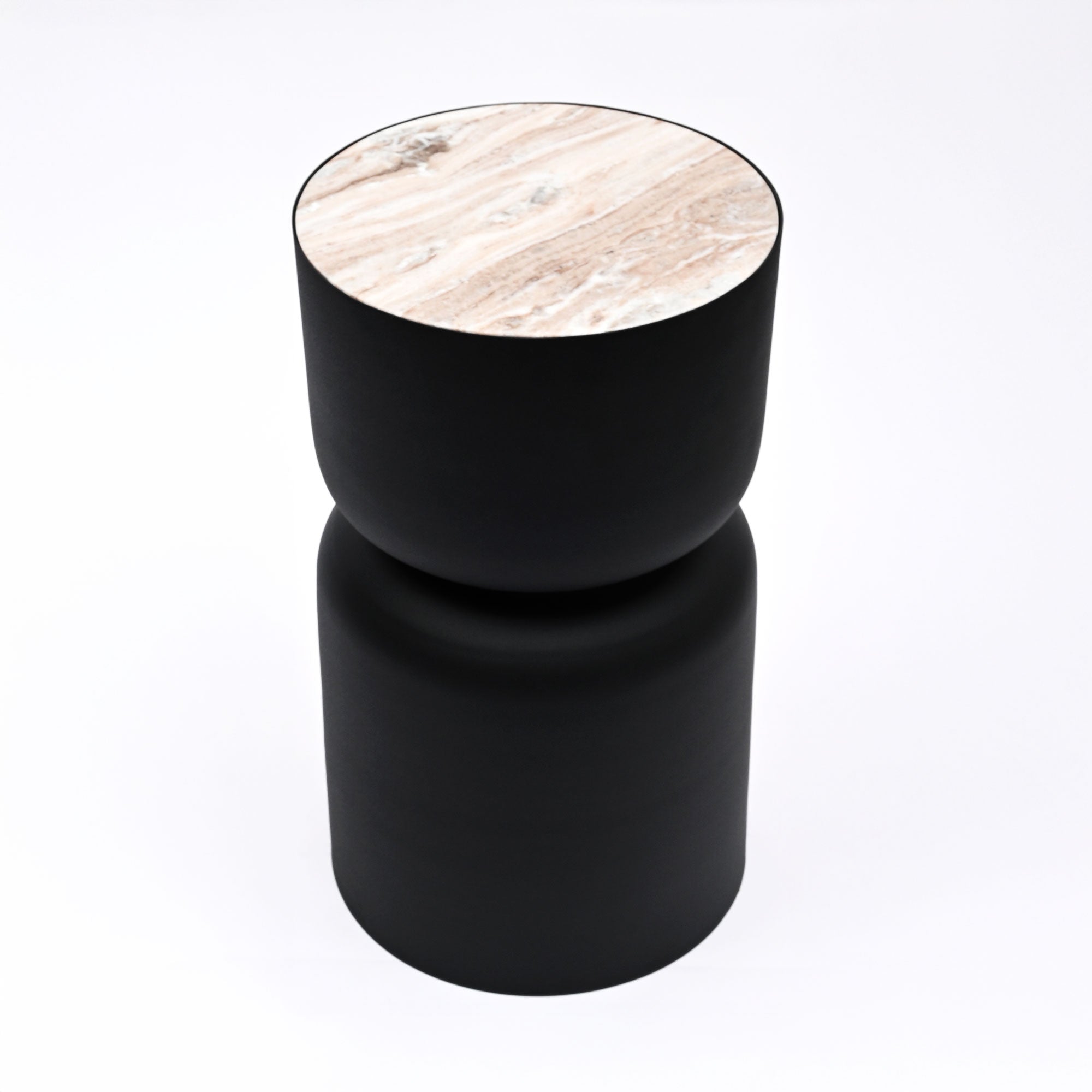 Drumtafel met marmeren blad