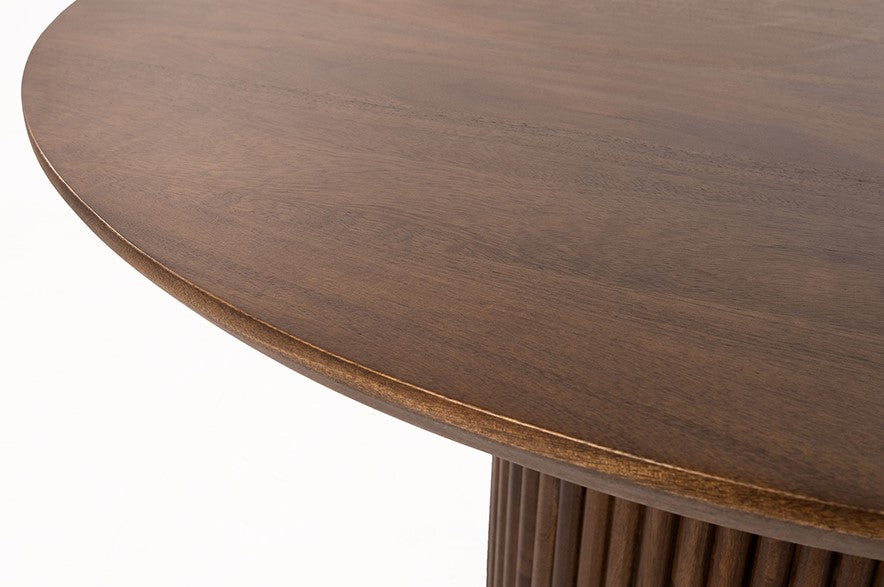 Salontafel Ø90, Mango Donker Walnoot