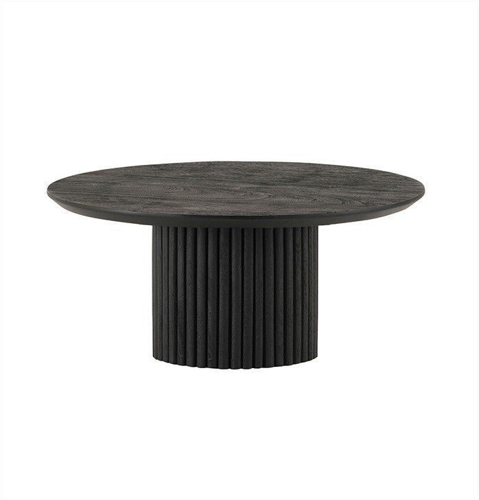 Salontafel Ø90, Acacia Zwart