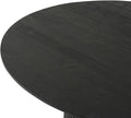 Eettafel Ø120, Acacia Zwart