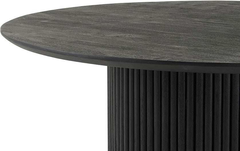 Eettafel Ø120, Acacia Zwart