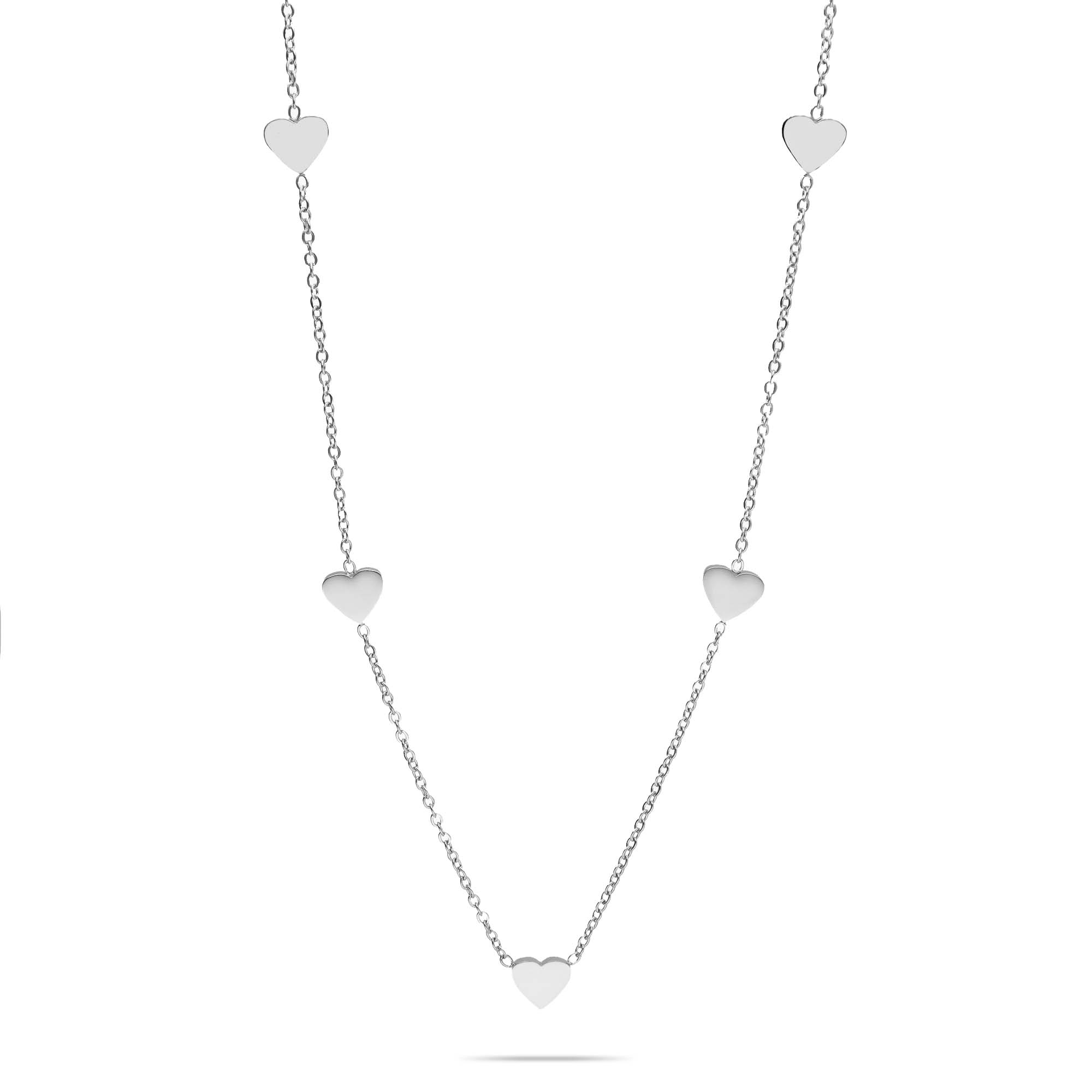 Choker heart silver