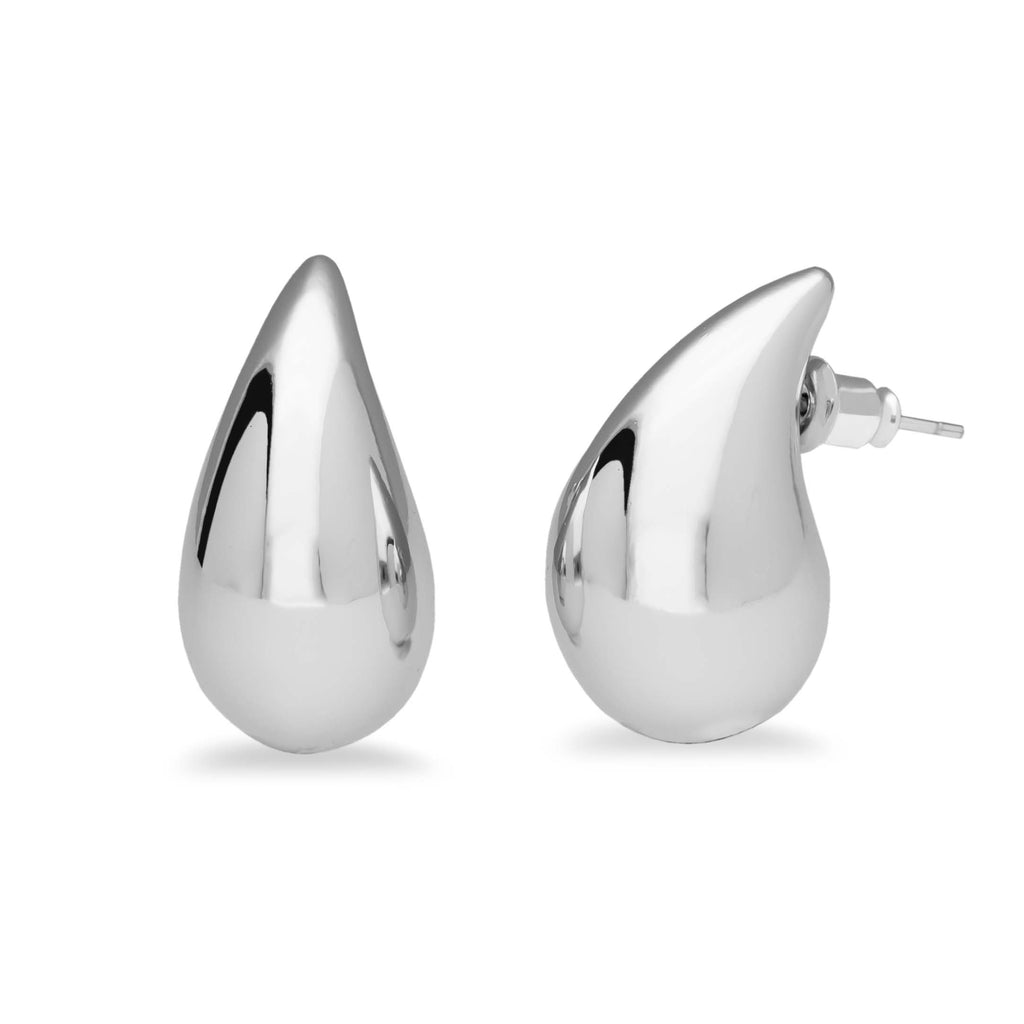 Boucles d'oreilles pendantes épaisses en argent