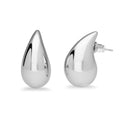 Boucles d'oreilles pendantes épaisses en argent