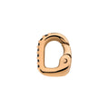 Clip pierres noires or rose