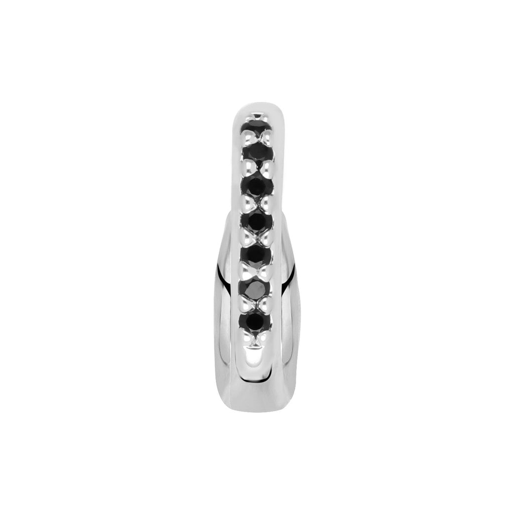 Couper les pierres noires en argent