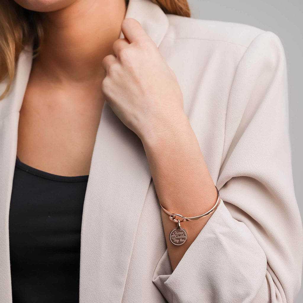 Bague de bracelet or rose