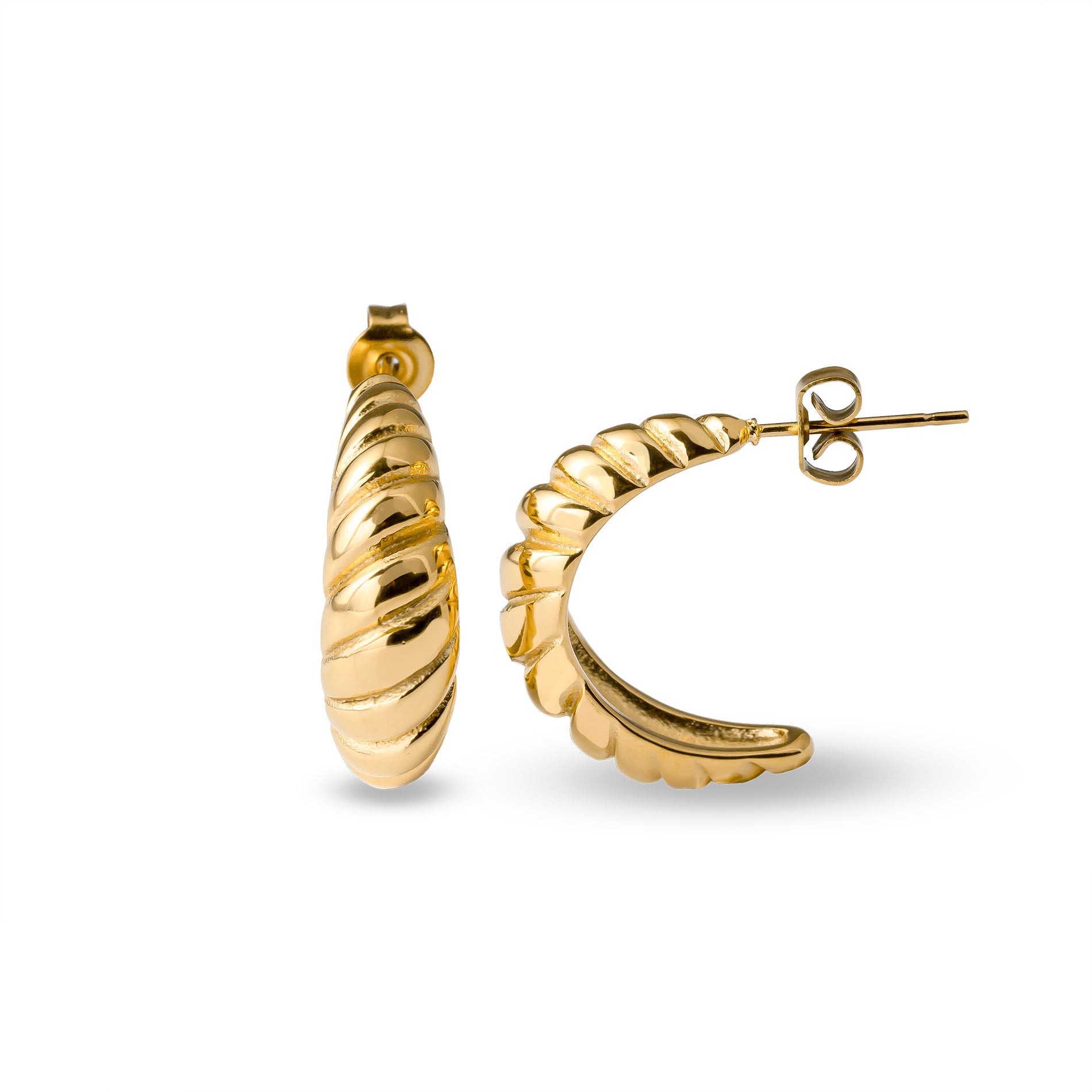 Boucle d'oreille croissant en or