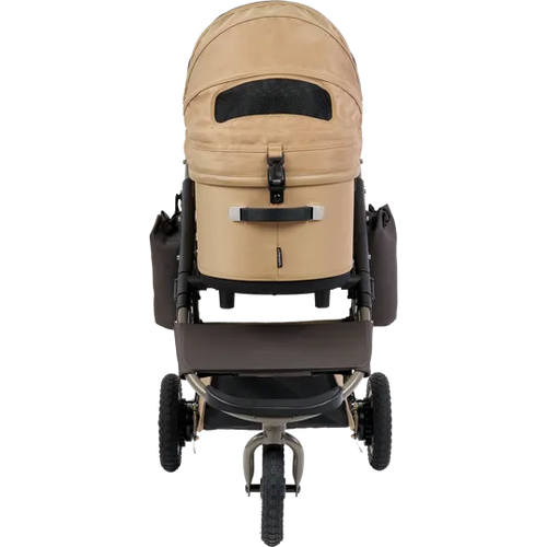 AirBuggy Dome 3 Premier Set Regular Seed Beige Lujosa silla de paseo para perros
