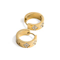 Boucles d'oreilles trèfle en or