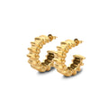 Boucle d'oreille vague or