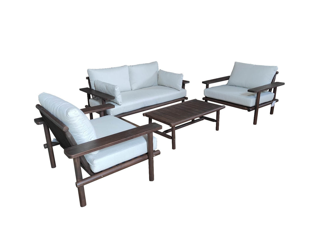 Laruna Loungeset - Hout Acacia Vintage Donkere Teak Look