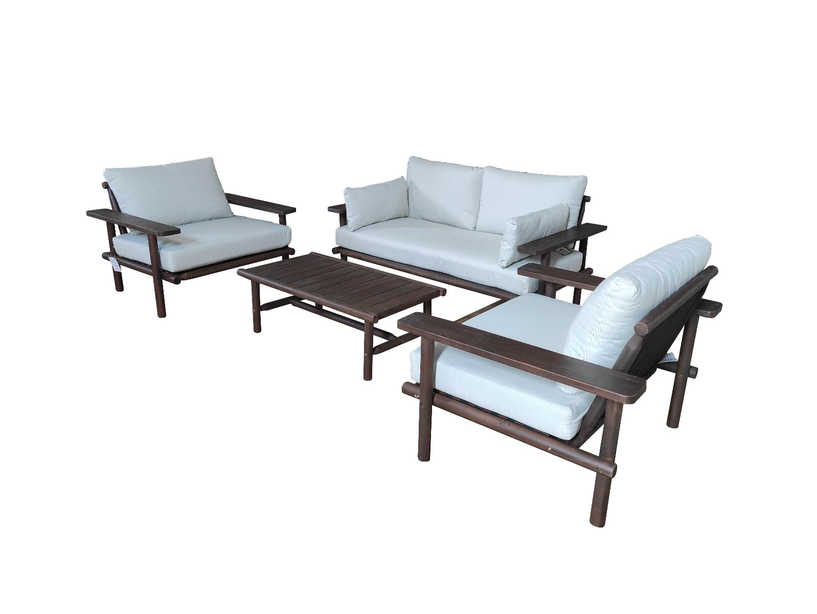 Laruna Loungeset - Hout Acacia Vintage Donkere Teak Look