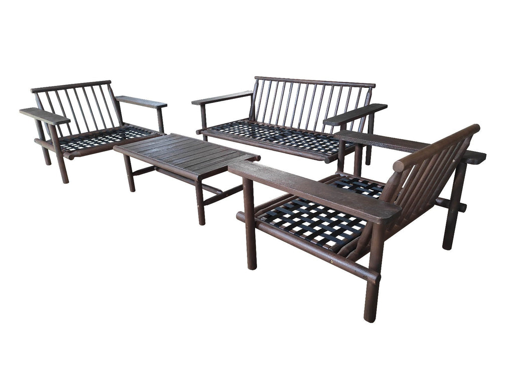 Laruna Loungeset - Hout Acacia Vintage Donkere Teak Look