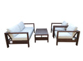 Zambra Loungeset - 4 stuks - Gevlochten Outdoor Off White
