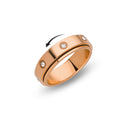 Bague tournante en or rosé