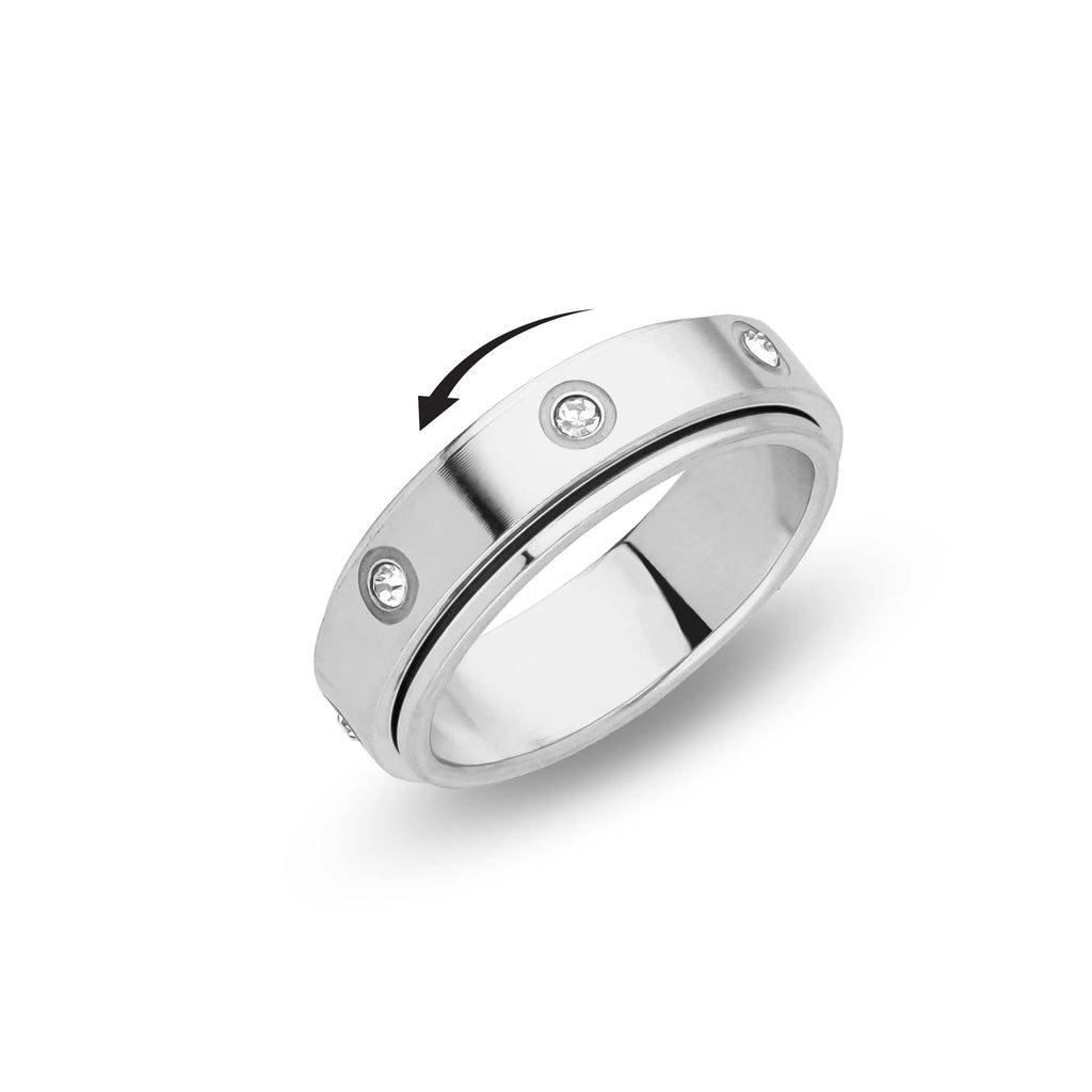 Anneau anti-stress en argent