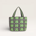 Sac fourre-tout ovale géométrique | Citron vert