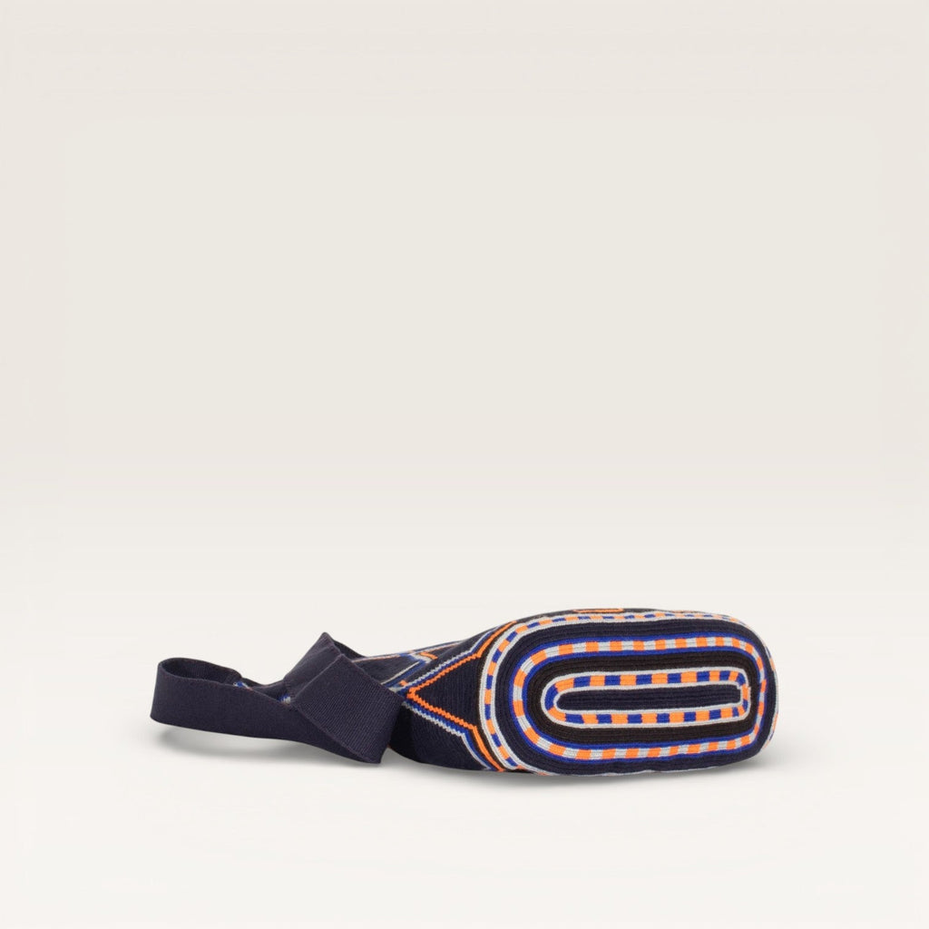 Sac bandoulière ovale géométrique | Marine