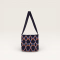 Sac bandoulière ovale géométrique | Marine