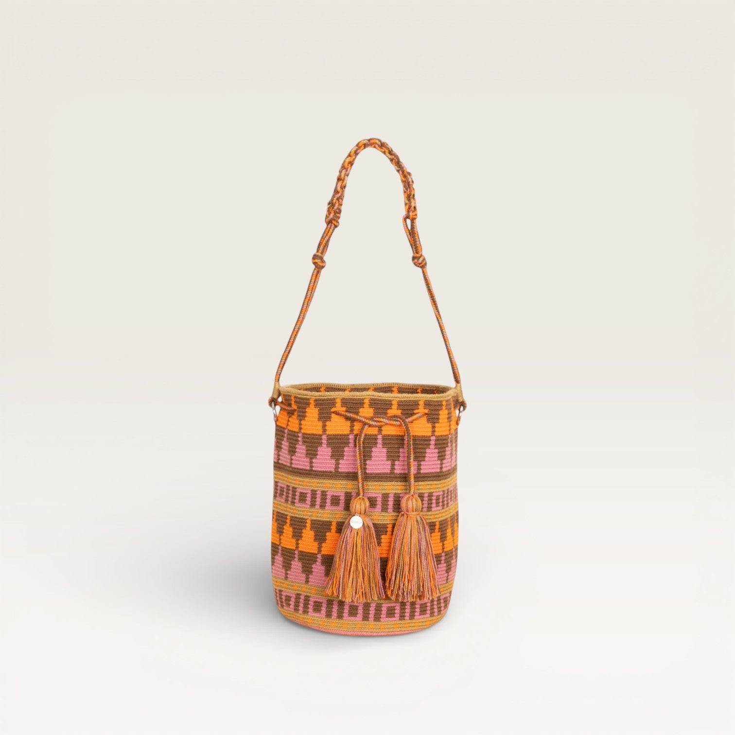 Sac à bandoulière rond géométrique | Basil