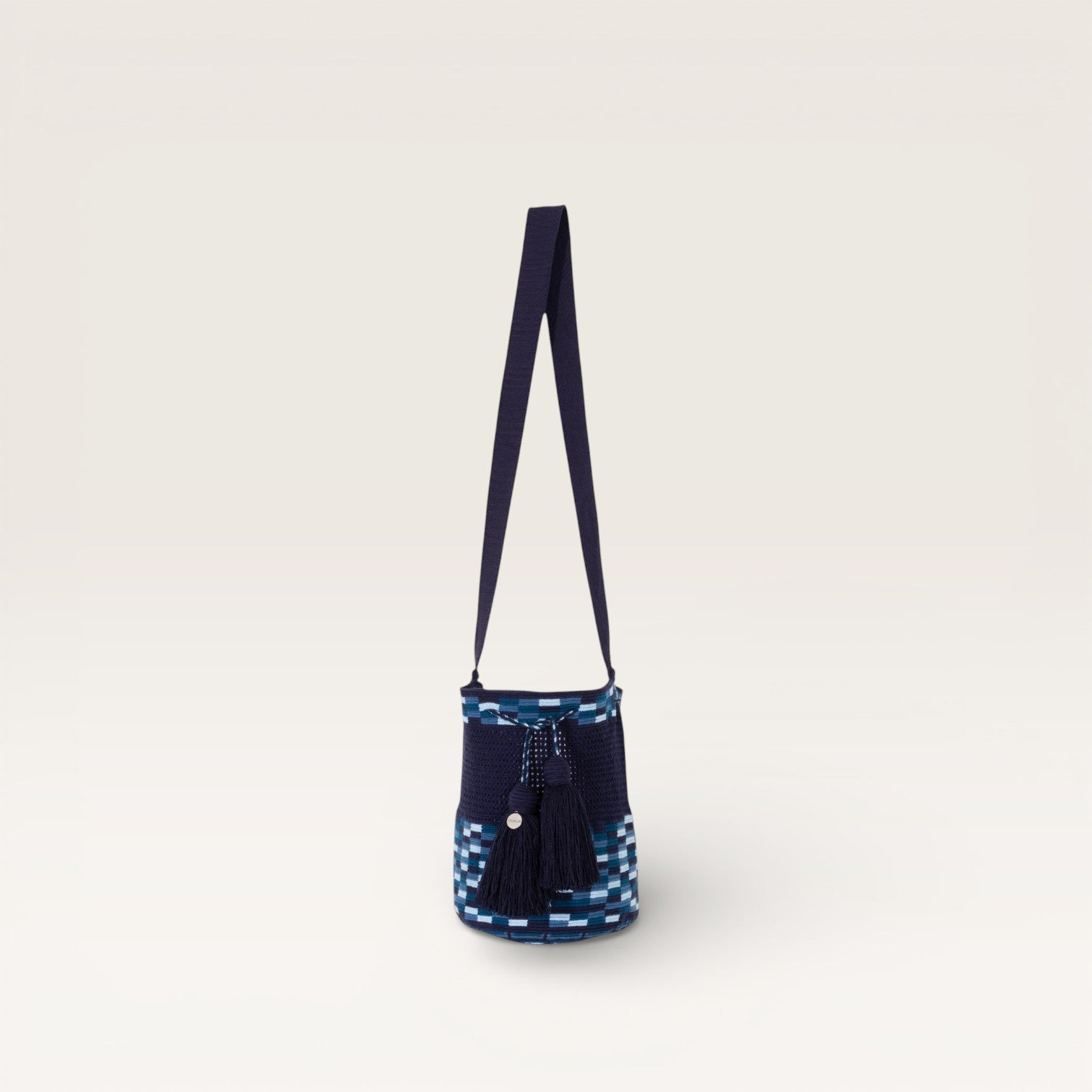 Sac bandoulière en filet M | Marine