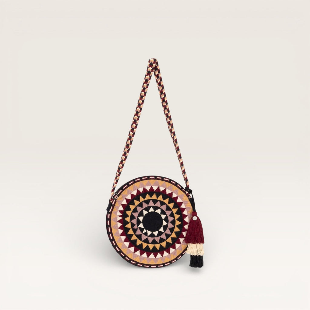 Sac bandoulière géométrique rond | Baie