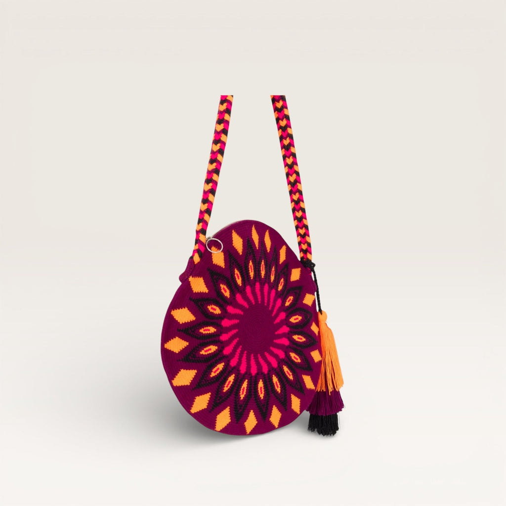 Sac bandoulière cercle géométrique | Raisin