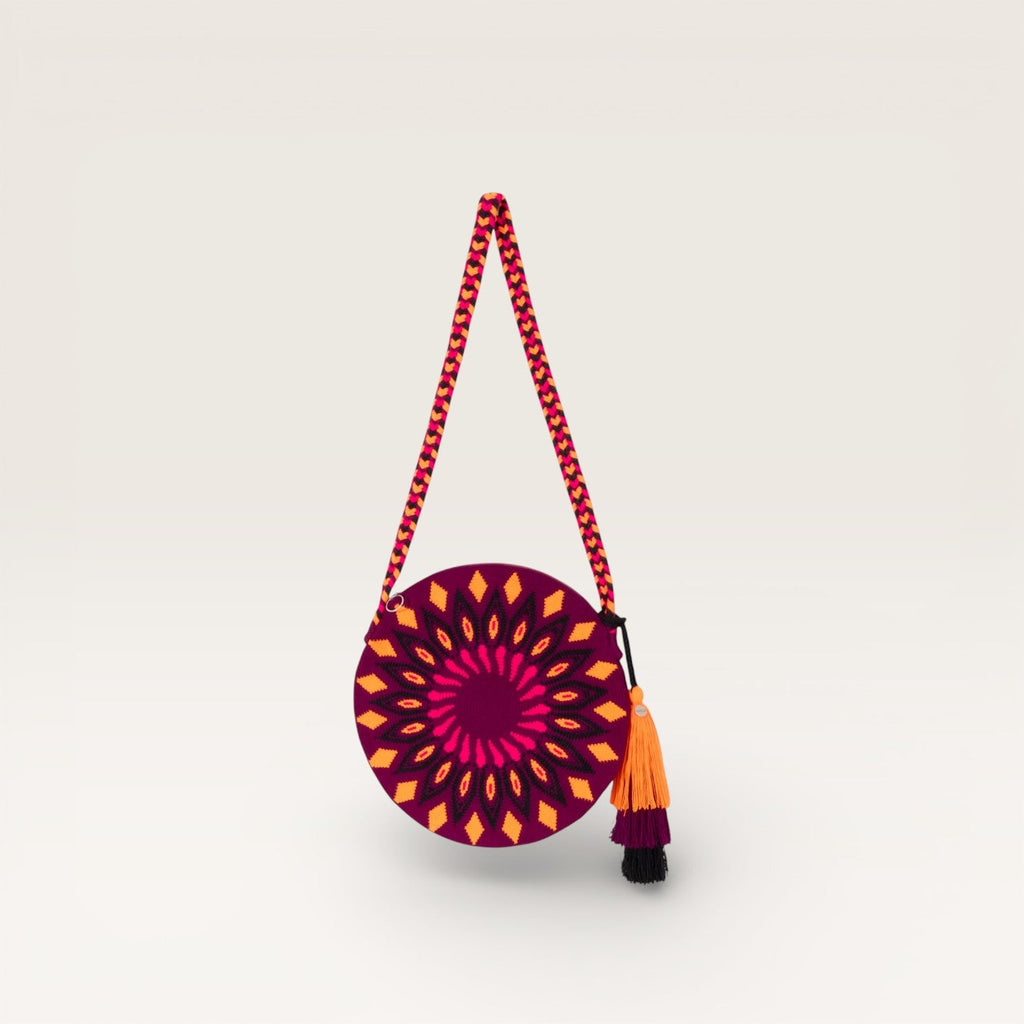 Sac bandoulière cercle géométrique | Raisin