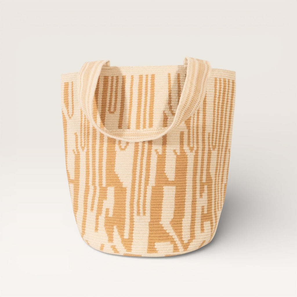 Sac cabas rond abstrait L | Chai