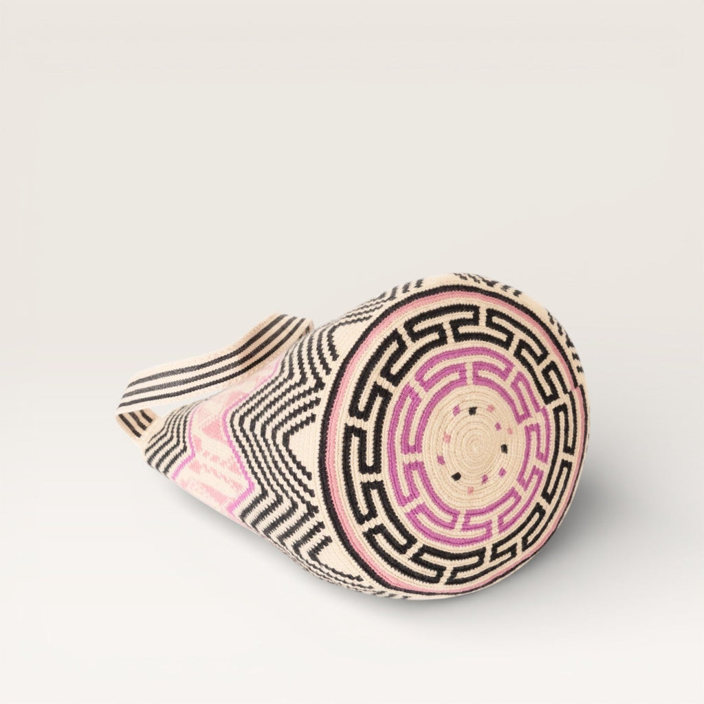 Cabas rond Zigzag L | Pivoine