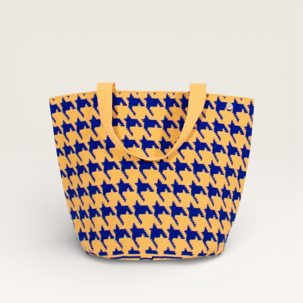 Sac rond en pied-de-poule | Midnight