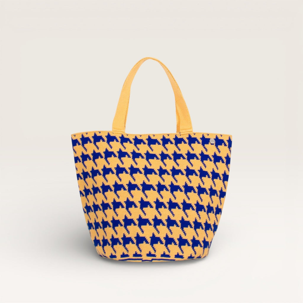 Sac rond en pied-de-poule | Midnight