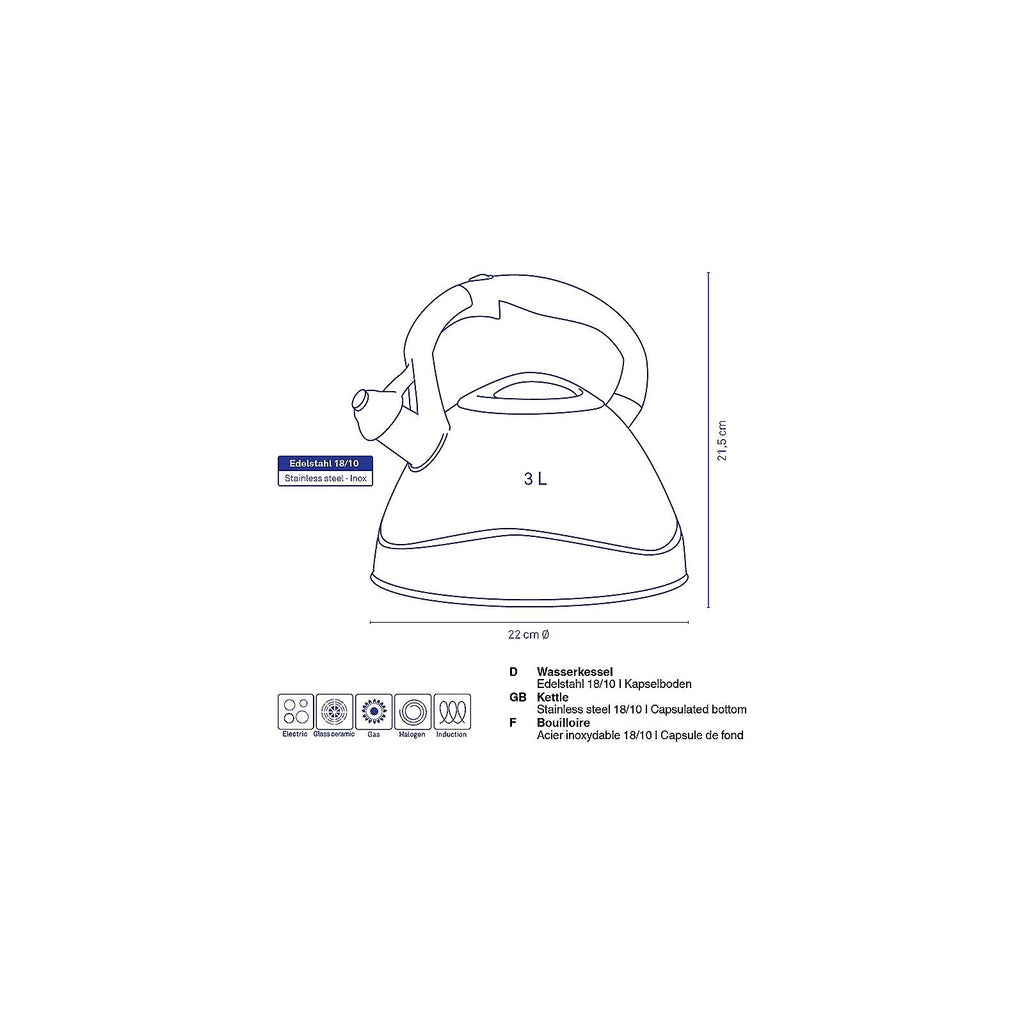 Varus Fluitketel 3 liter