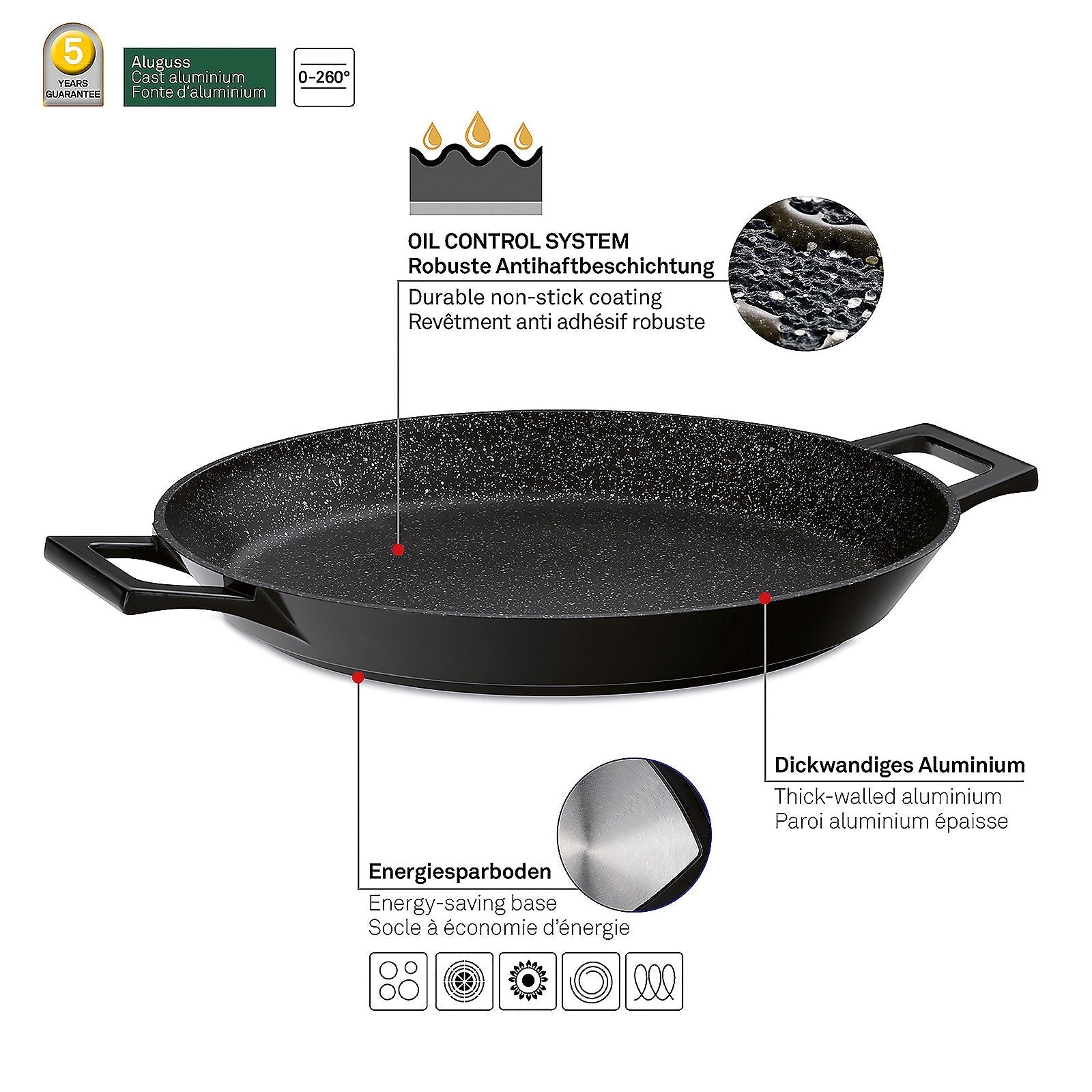 Stella Nova Paella Pan Ø 36 cm