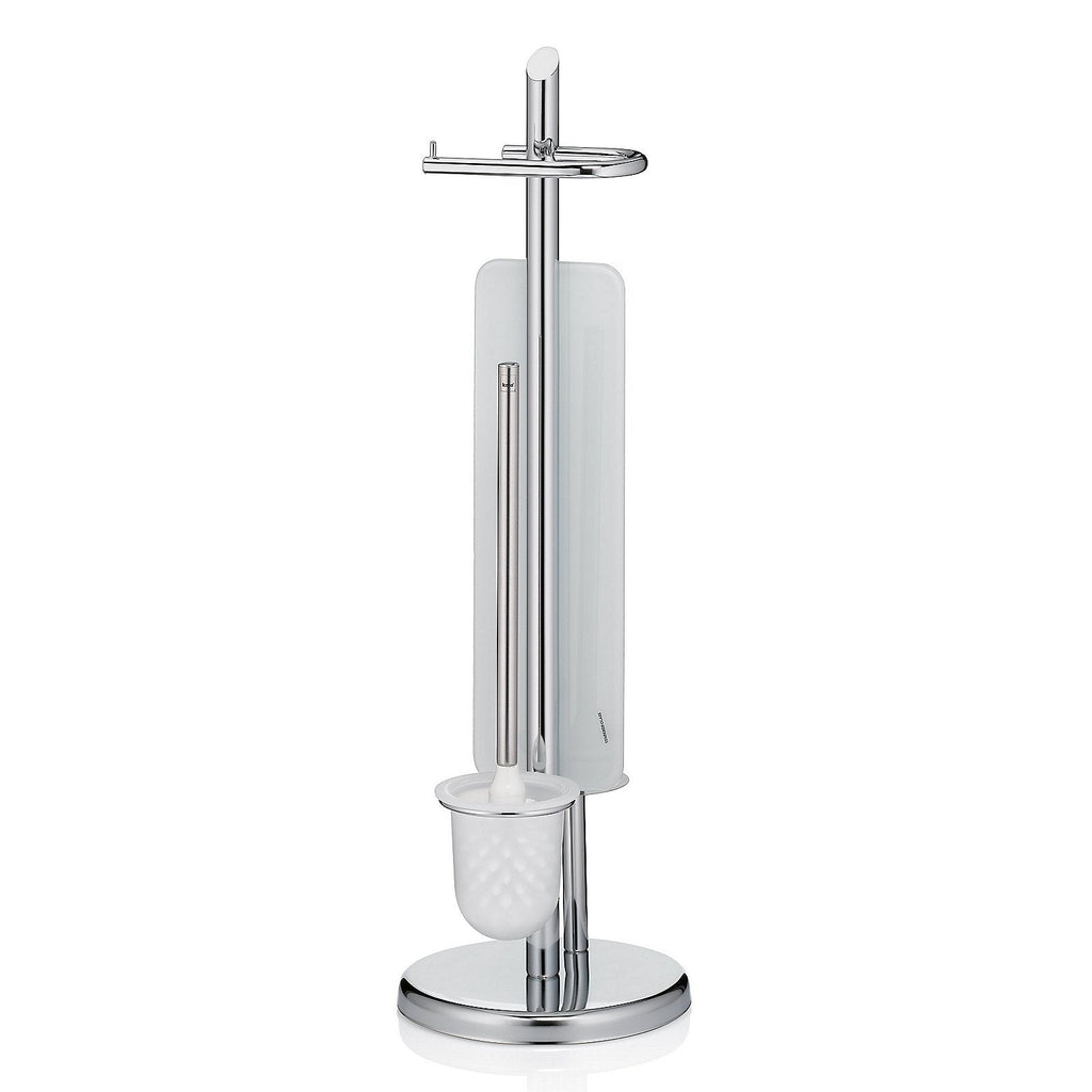 Toiletborstel en toiletrolhouder