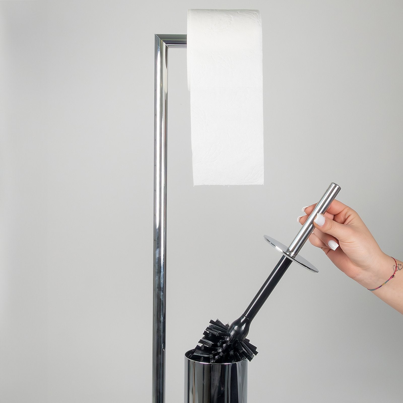 Stijl Toiletborstel en Toiletrolhouder