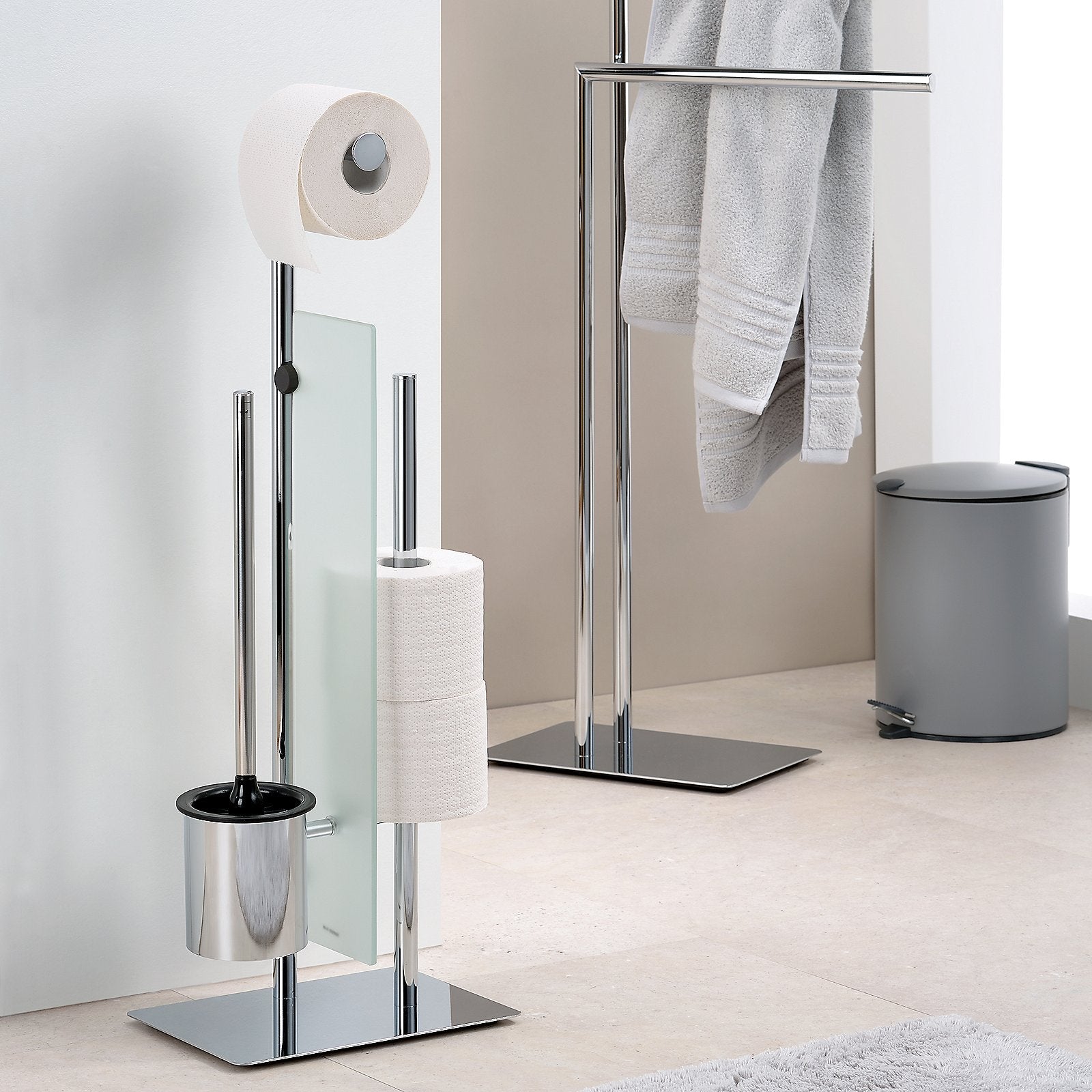 Stijl Toiletborstel en Toiletrolhouder