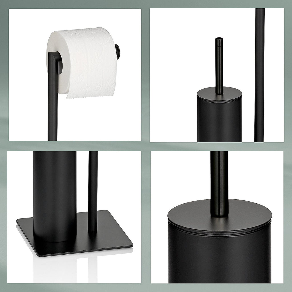 Stijl Toiletborstel en Toiletrolhouder 20x20 cm